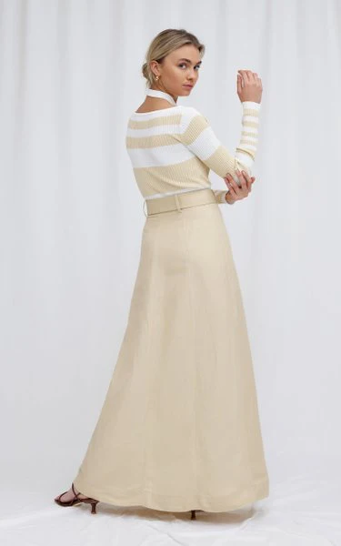SIGNIFICANT OTHER - Blair Top (Almond and Cream Stripe) - Image 3