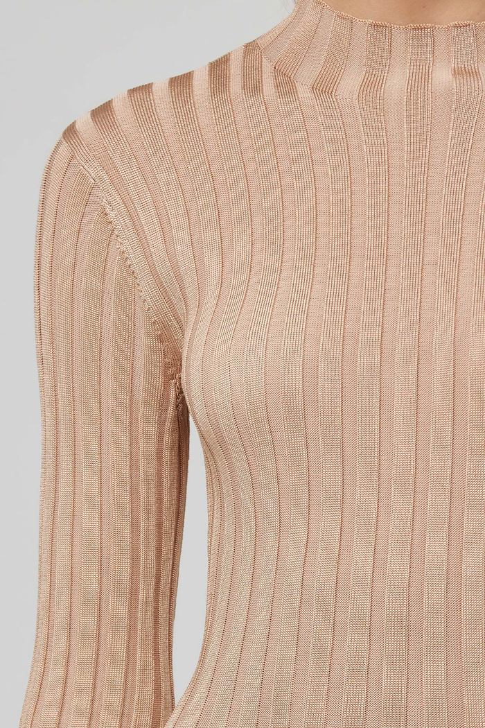 SIGNIFICANT OTHER - Sylvia Knit Dress (Champagne) Final Sale - Image 3