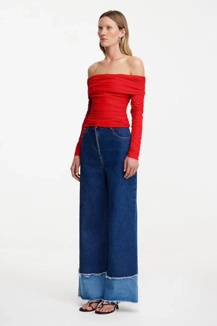 SIGNIFICANT OTHER - TILLIE LONG SLEEVE TOP (CHILLI) - Image 2