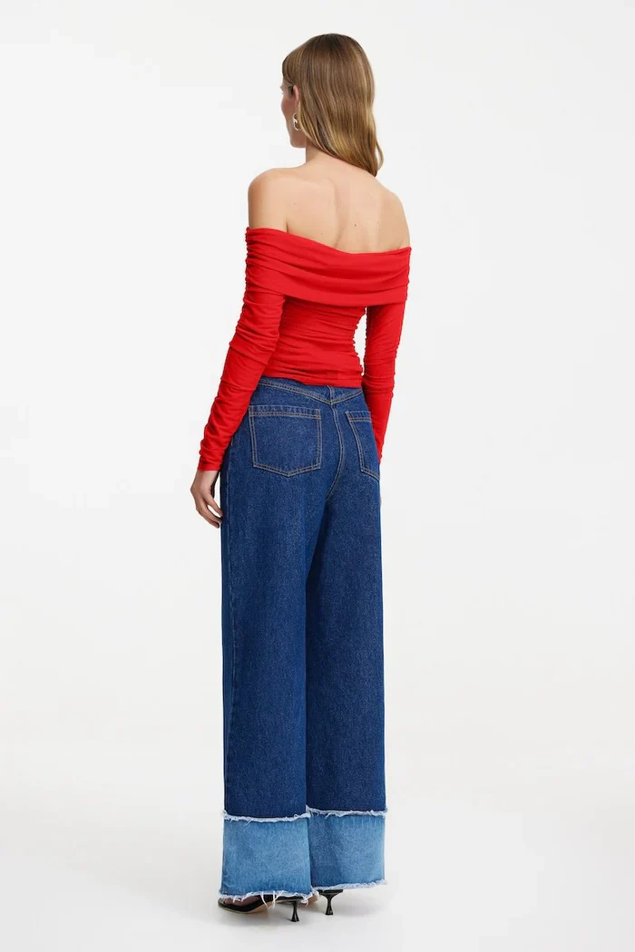 SIGNIFICANT OTHER - TILLIE LONG SLEEVE TOP (CHILLI) - Image 3