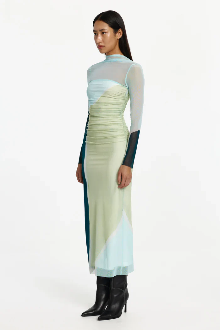 SIGNIFICANT OTHER - YUSRA LONG SLEEVE MIDI DRESS (AZUREA PRINT) - Image 2