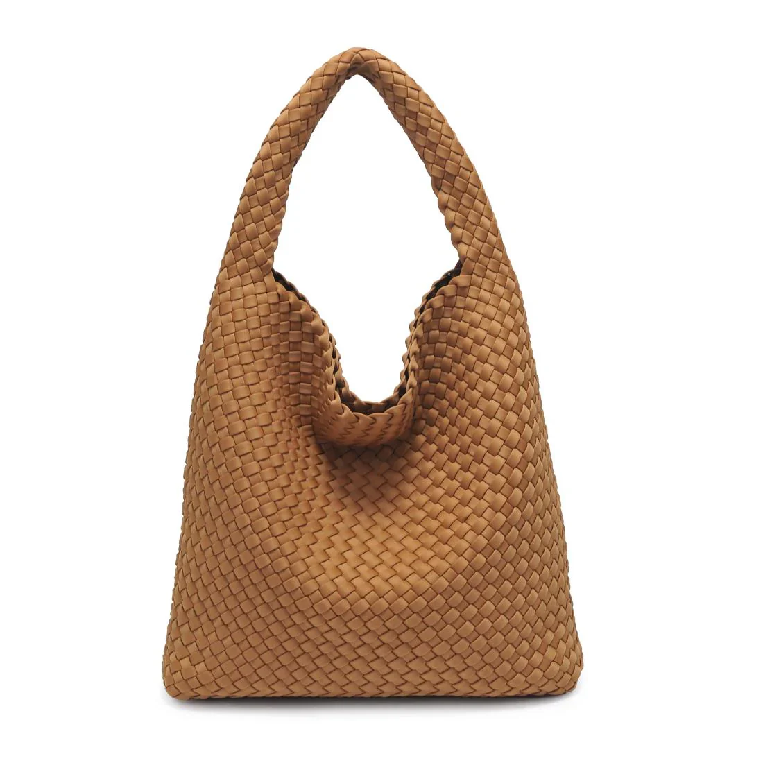 SOL AND SOLENE - CELESTIAL WOVEN NEOPRENE HOBO (SAND) - Image 5