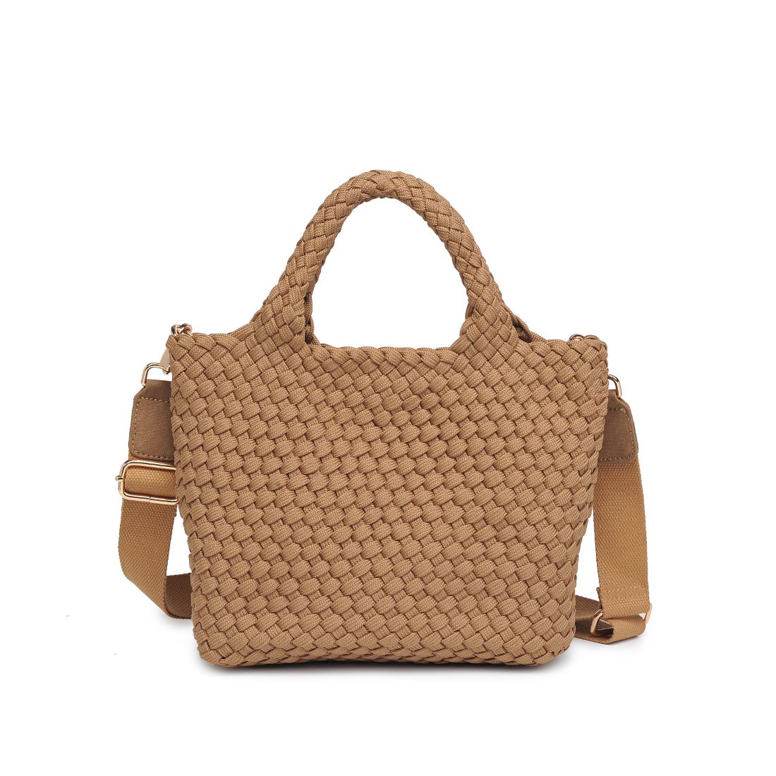 SOL AND SOLENE - SKY'S THE LIMIT SMALL LACED UP ECO EDITION CROSSBODY (NUDE) - Image 6