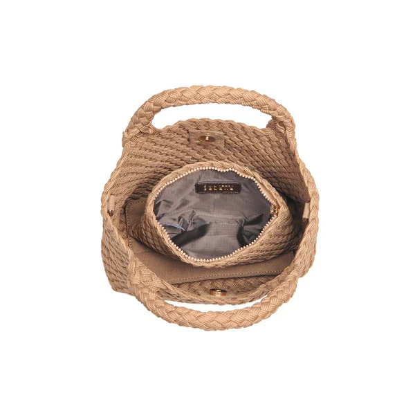 SOL AND SOLENE - SKY'S THE LIMIT SMALL LACED UP ECO EDITION CROSSBODY (NUDE) - Image 7