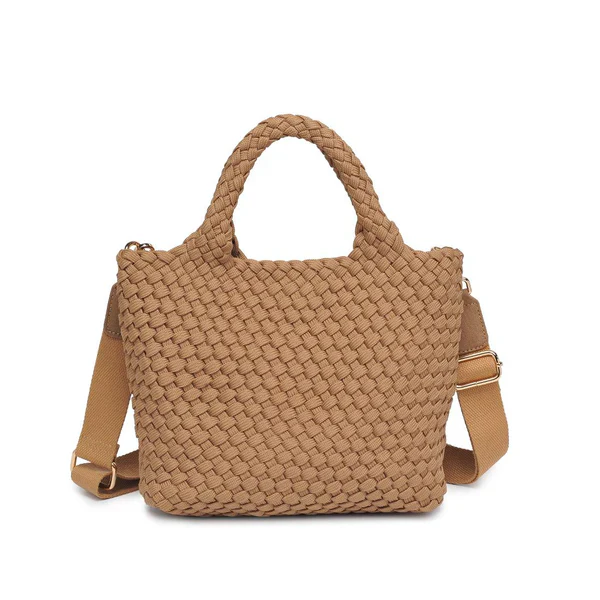 SOL AND SOLENE - SKY'S THE LIMIT SMALL LACED UP ECO EDITION CROSSBODY (NUDE) - Image 8