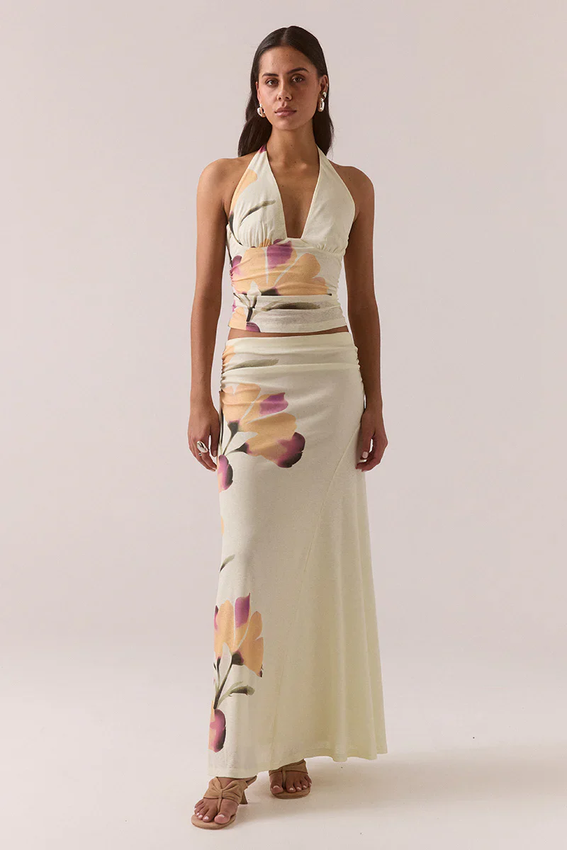 SOVERE STUDIO - AKANNI SKIRT (GOLDEN)