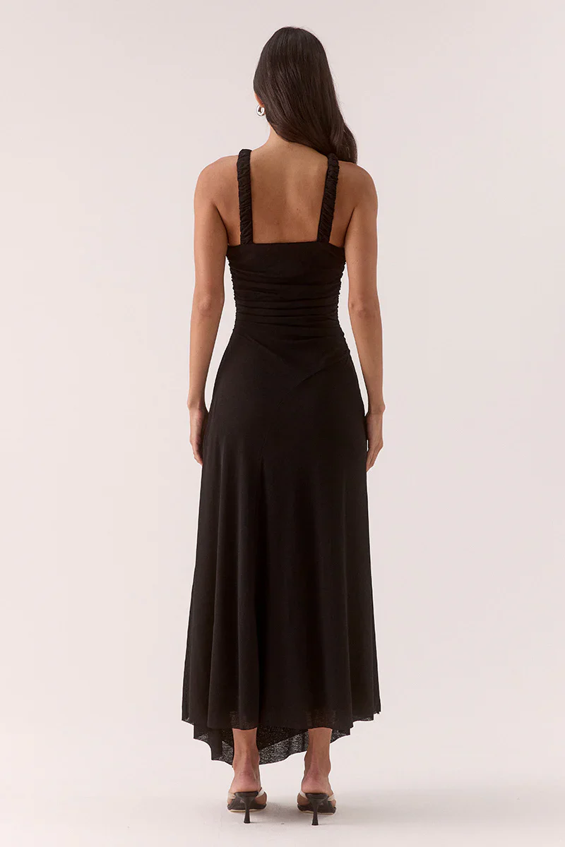SOVERE STUDIO - ALORA MIDI DRESS (BLACK) - Image 2