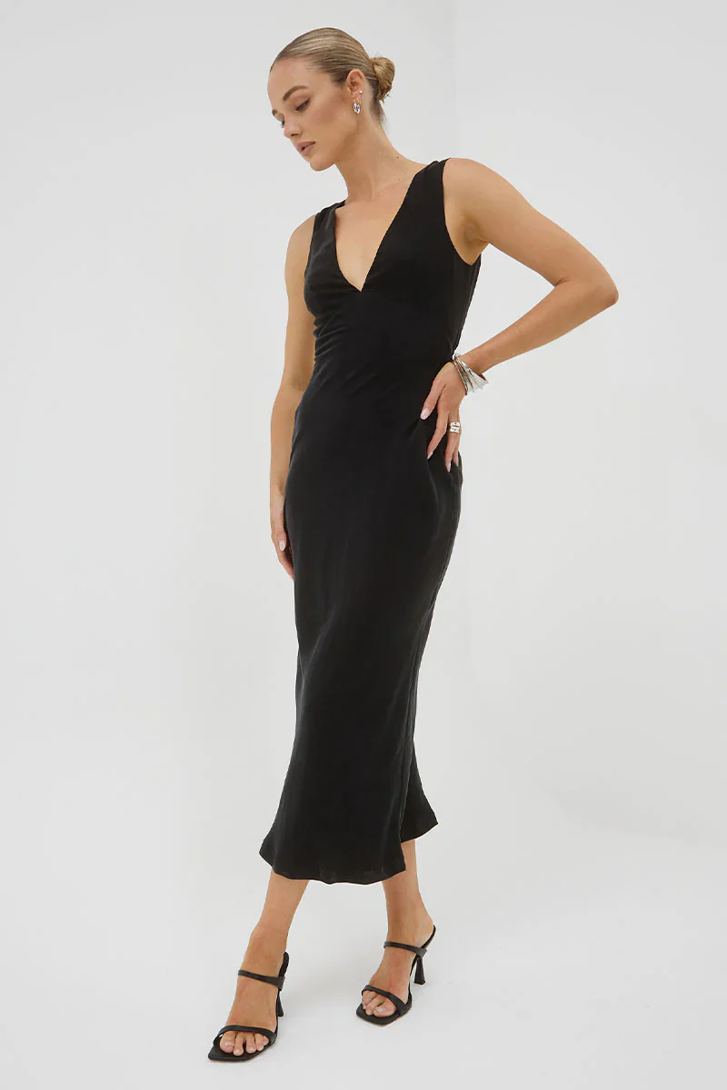 SOVERE / STUDIO - Arcade Slip Dress (Black) - Image 3