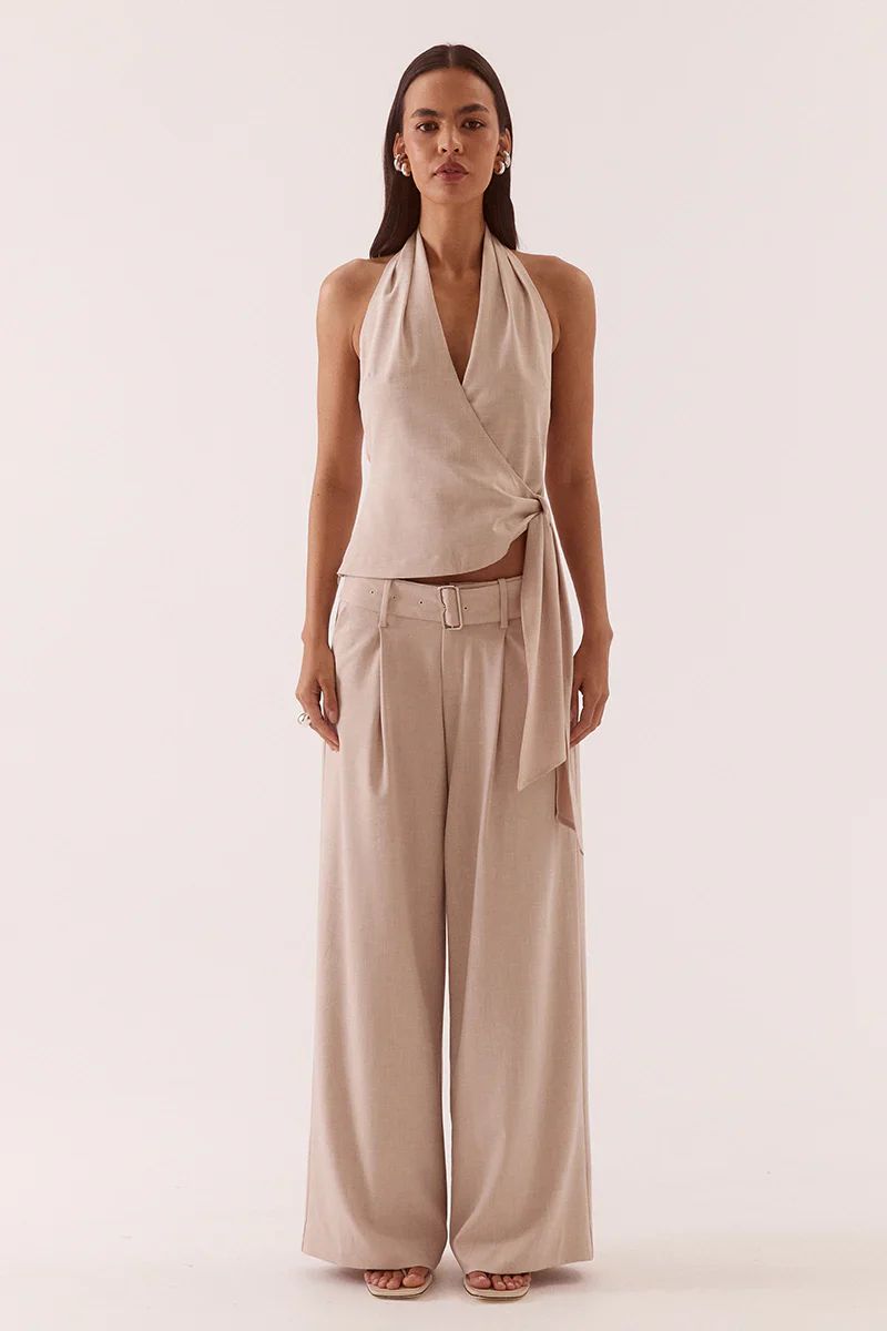 SOVERE STUDIO - DEENA PANT (BEIGE)