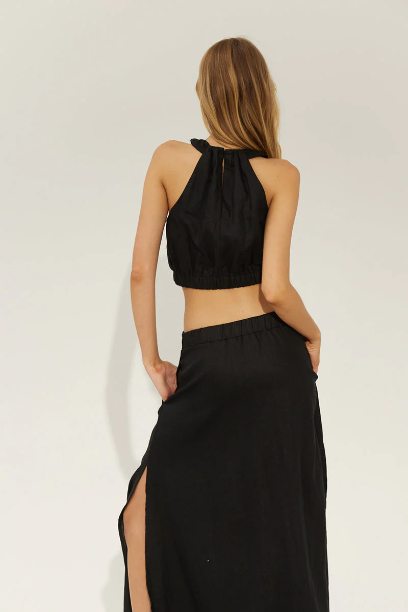 SOVERE STUDIO - Depart Removable Sleeve Blouse (Noir) FINAL SALE - Image 5
