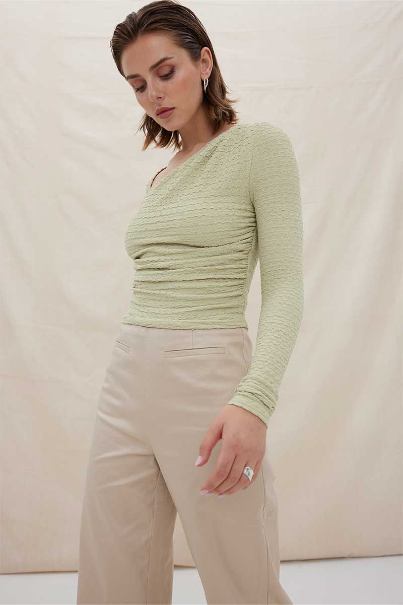 SOVERE / STUDIO - ECLIPSE TOP (ARTICHOKE)  FINAL SALE - Image 5