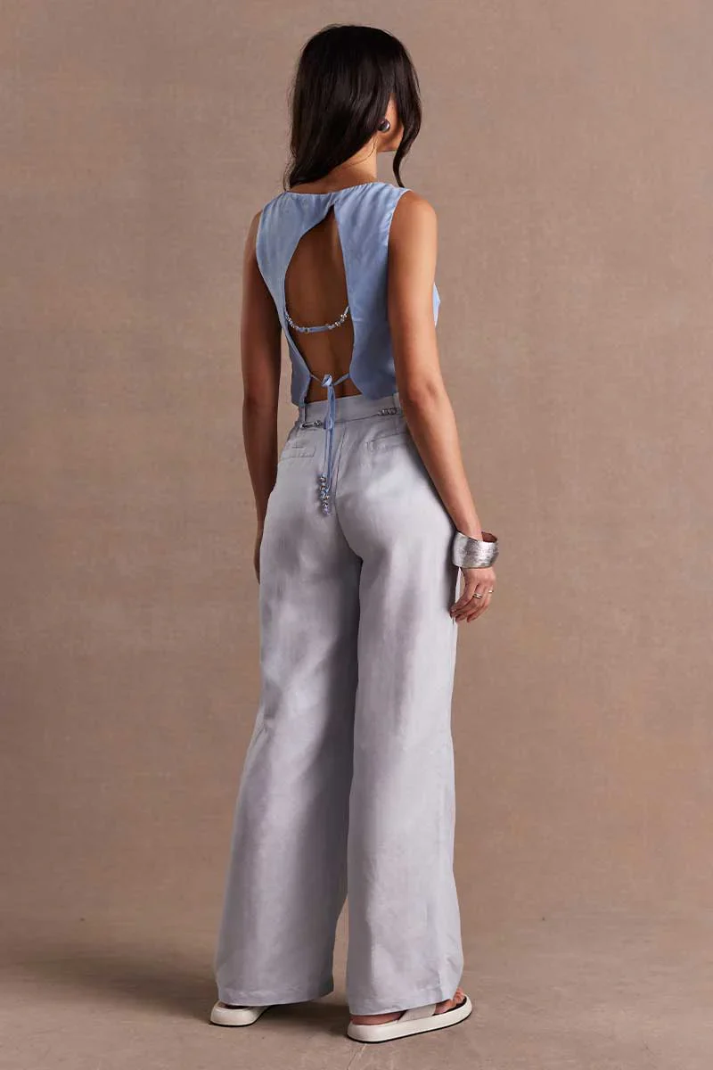 SOVERE / STUDIO - HEIRLOOM TOP (GLACIER BLUE) - Image 2