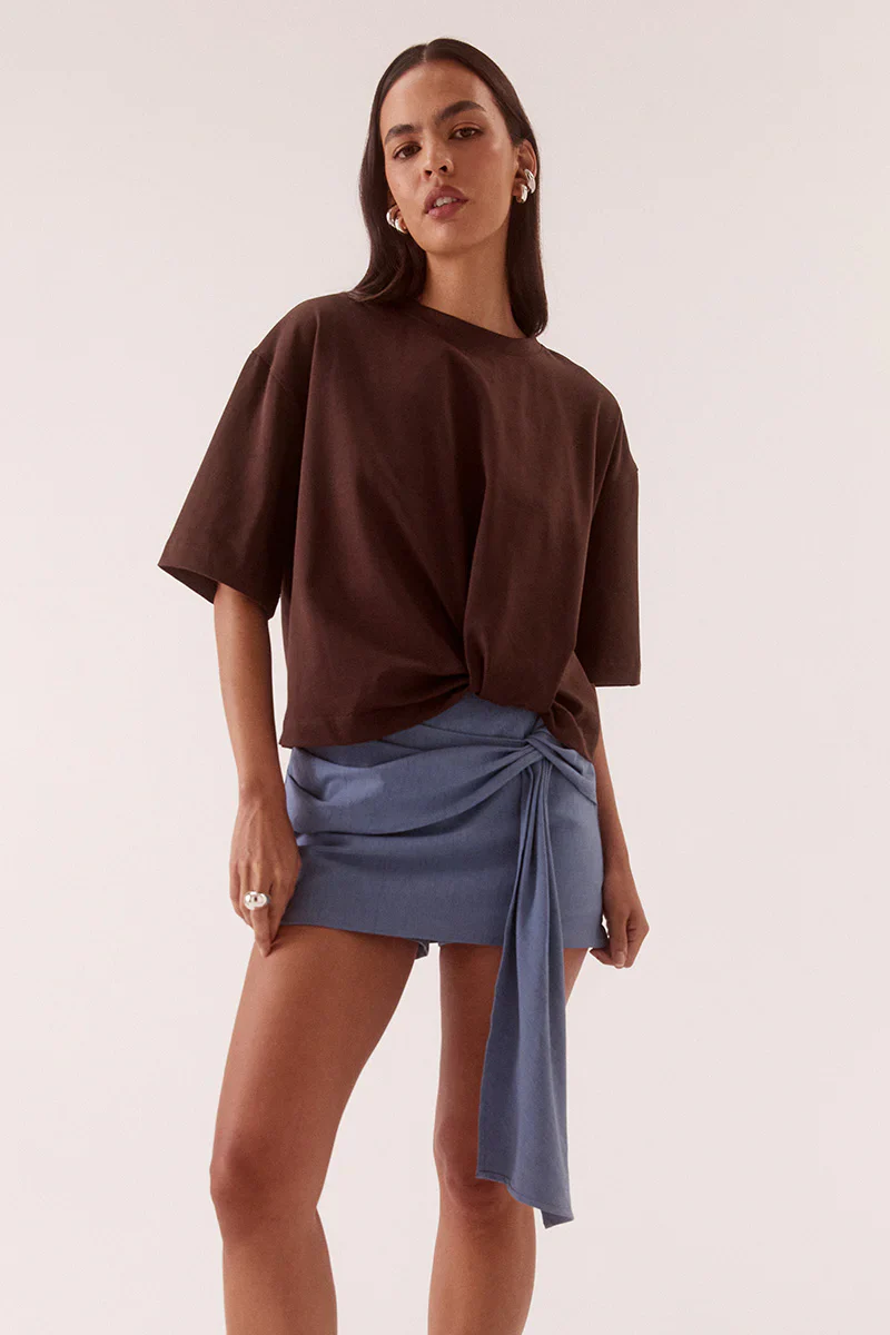 SOVERE STUDIO - IZEL TEE (BITTER CHOCOLATE)