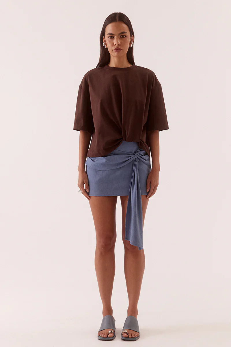 SOVERE STUDIO - IZEL TEE (BITTER CHOCOLATE) - Image 3