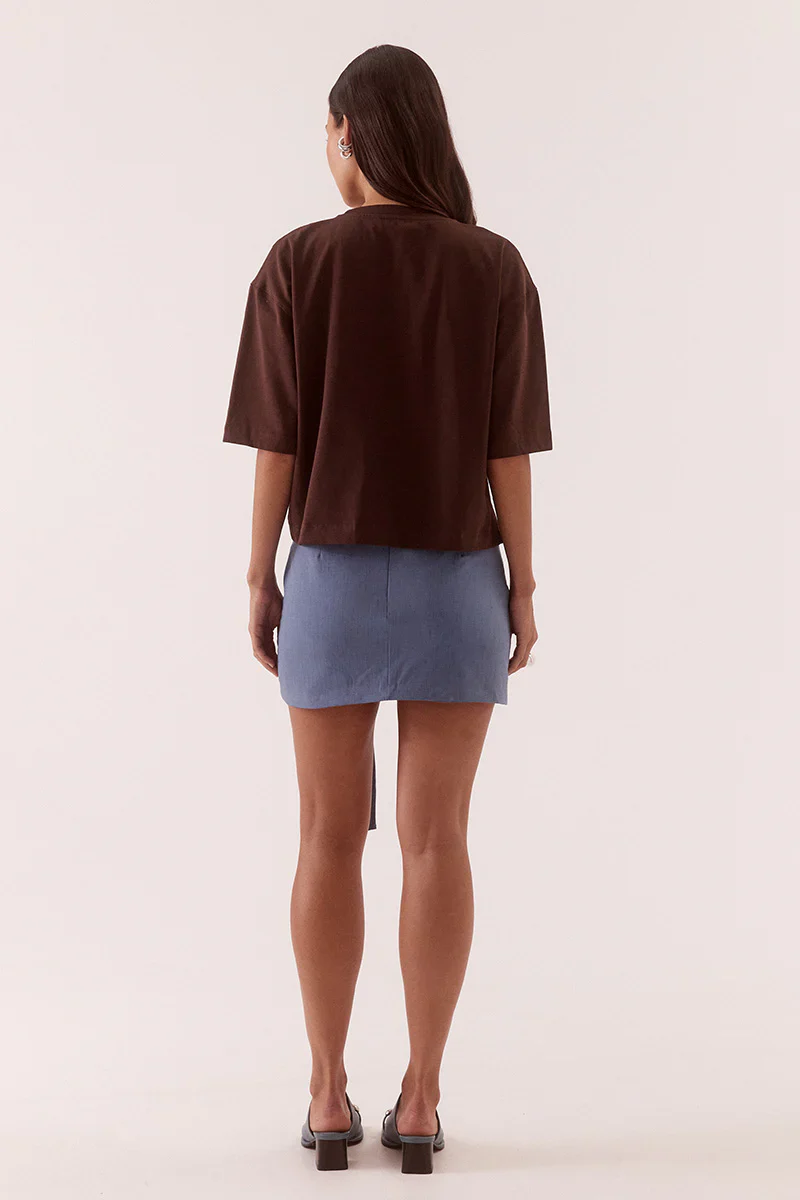 SOVERE STUDIO - IZEL TEE (BITTER CHOCOLATE) - Image 4