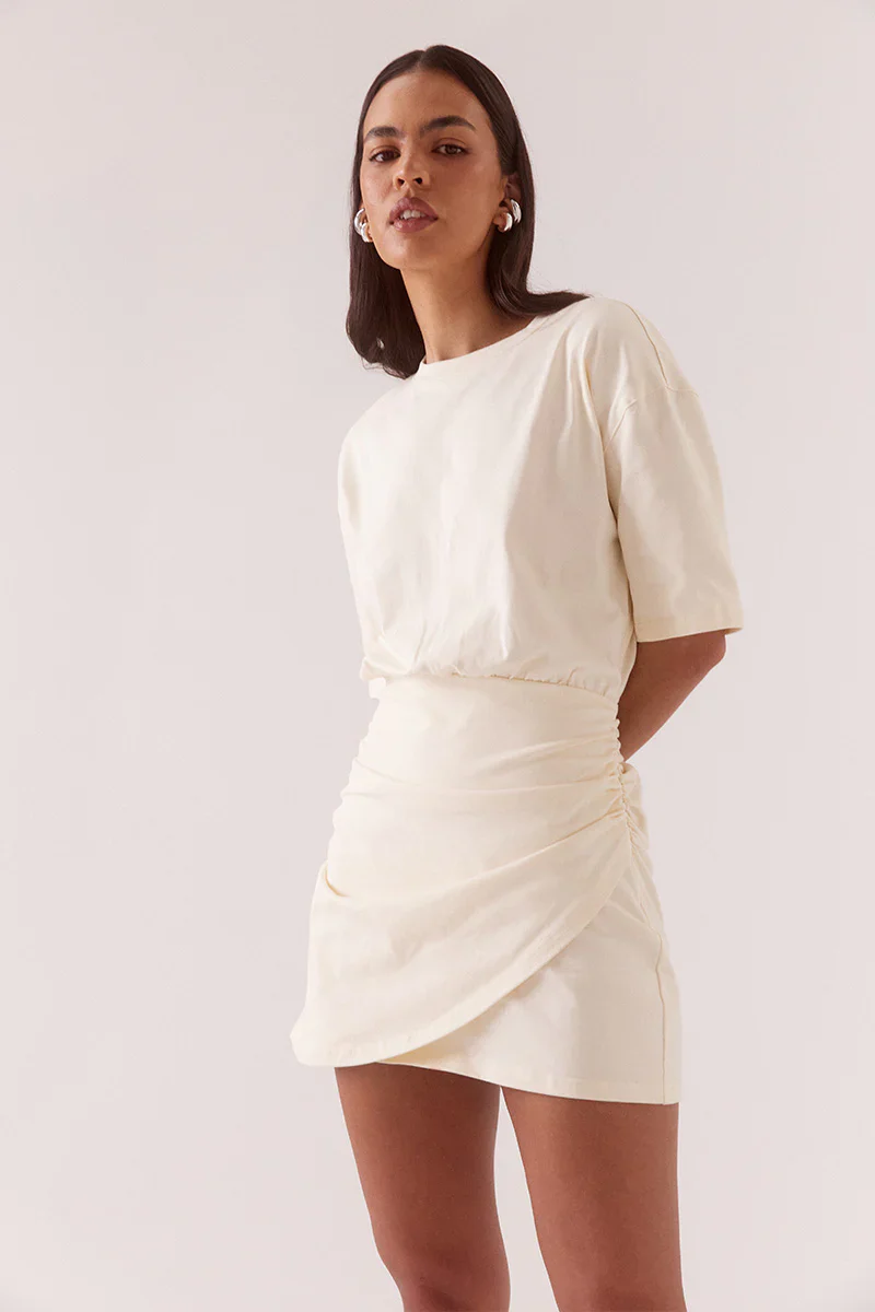 SOVERE STUDIO - IZEL TEE DRESS (PANACOTTA)