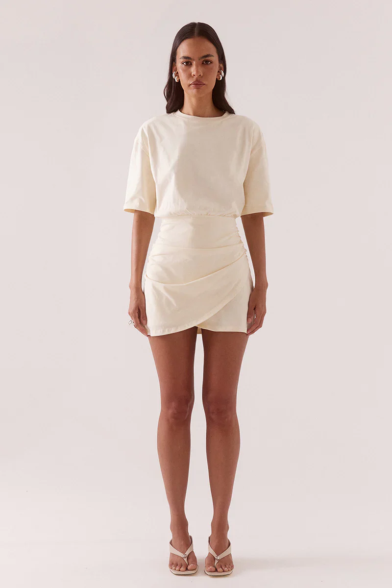 SOVERE STUDIO - IZEL TEE DRESS (PANACOTTA) - Image 3