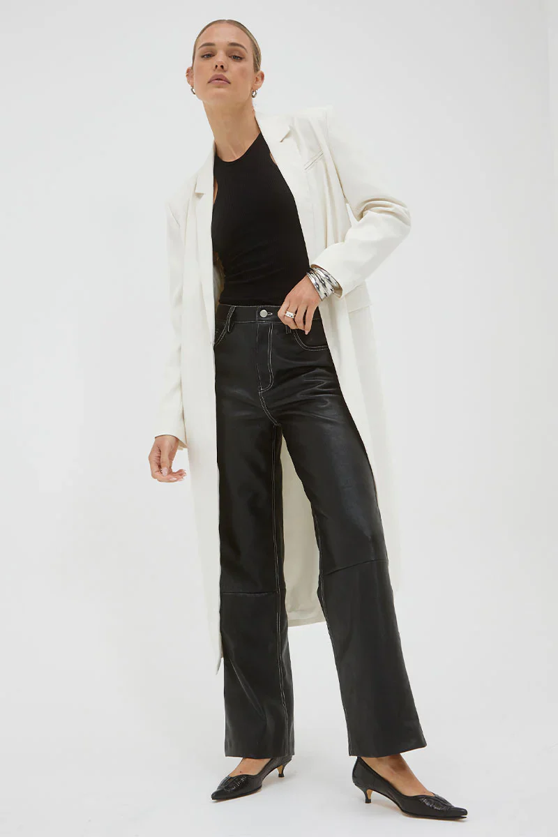SOVERE / STUDIO - Legacy Long Line Blazer (Off White) - Image 4