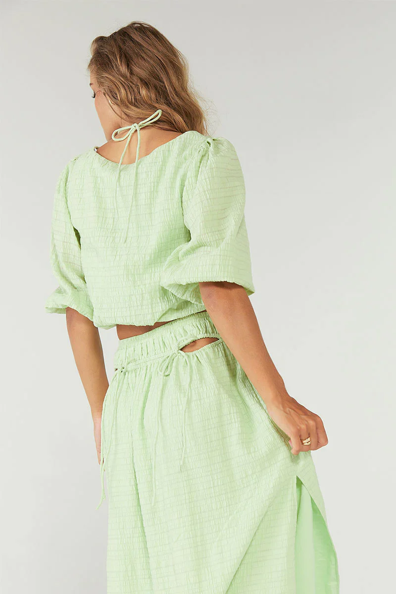 SOVERE / STUDIO - Lucid Reversible Crop Top (Lime) FINAL SALE - Image 2