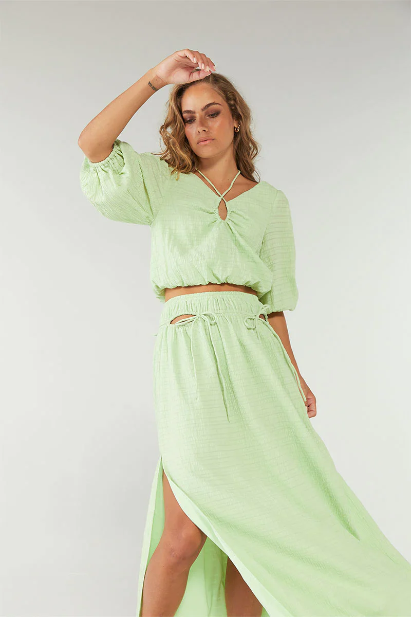 SOVERE / STUDIO - Lucid Reversible Crop Top (Lime) FINAL SALE - Image 3