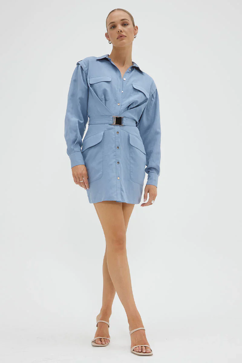 SOVERE / STUDIO - Nouvelle Cargo Dress (Blue Haze)