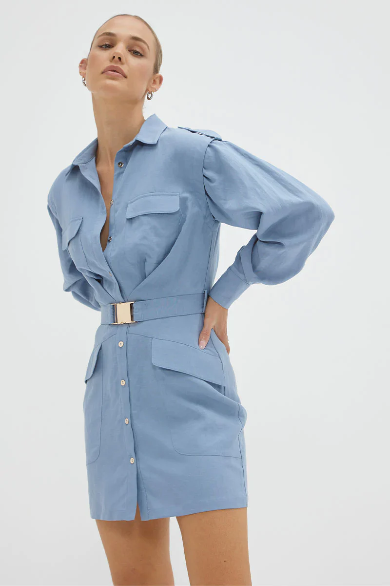 SOVERE / STUDIO - Nouvelle Cargo Dress (Blue Haze) - Image 5