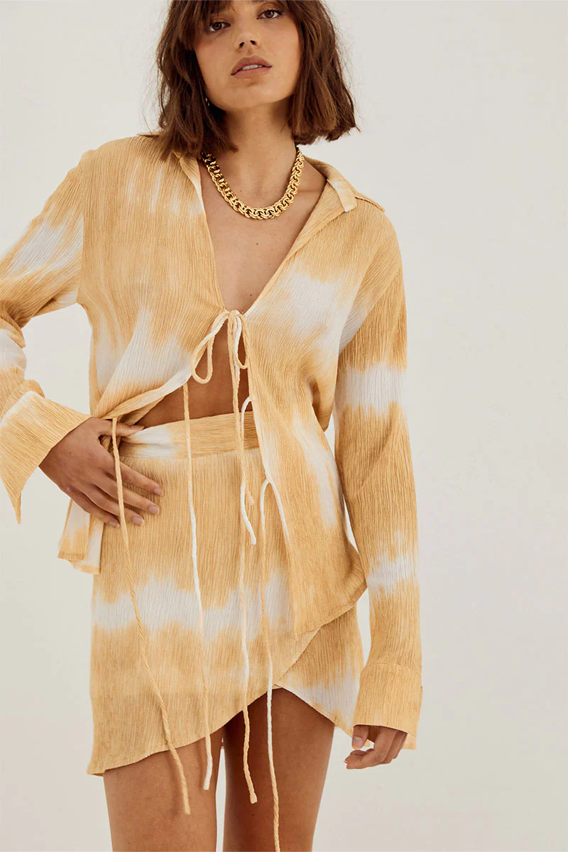 SOVERE / STUDIO - Nova Mini Skirt (Tea) FINAL SALE - Image 4