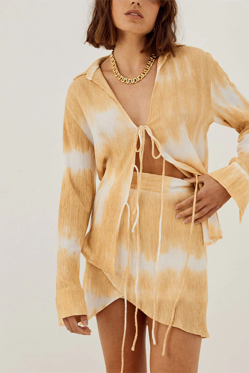 SOVERE / STUDIO - Nova Mini Skirt (Tea) FINAL SALE - Image 5