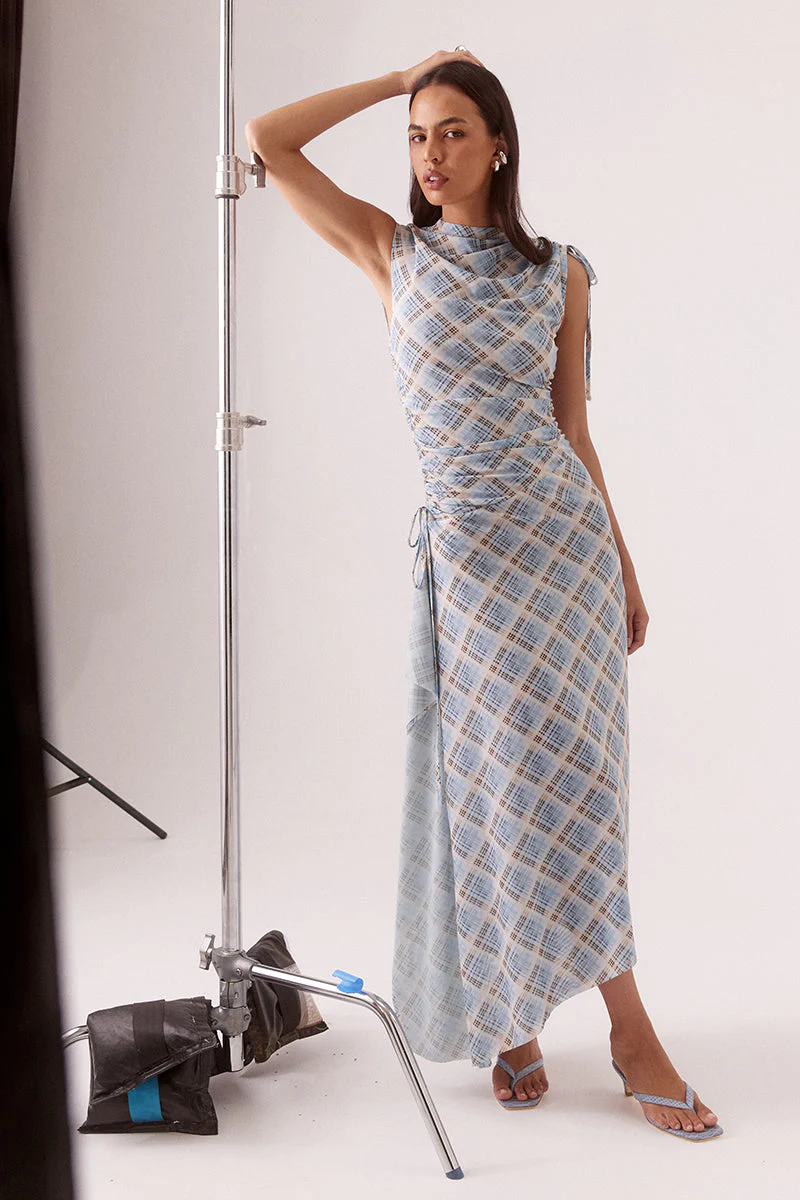SOVERE STUDIO - NOVALYN PLAID DRESS (CHECK)