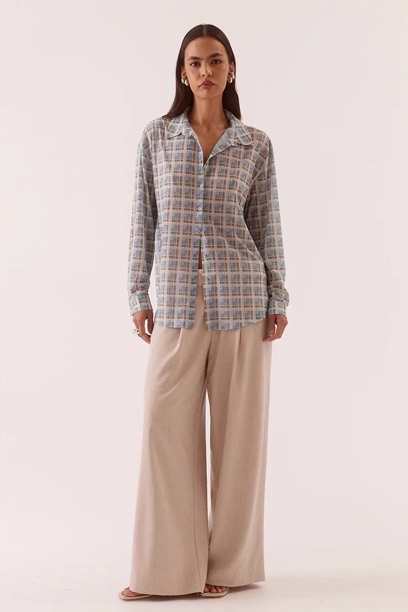 SOVERE STUDIO - NOVALYN PLAID SHIRT (CHECK)