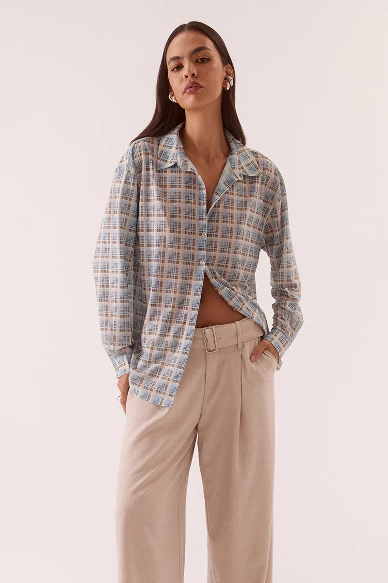 SOVERE STUDIO - NOVALYN PLAID SHIRT (CHECK) - Image 2