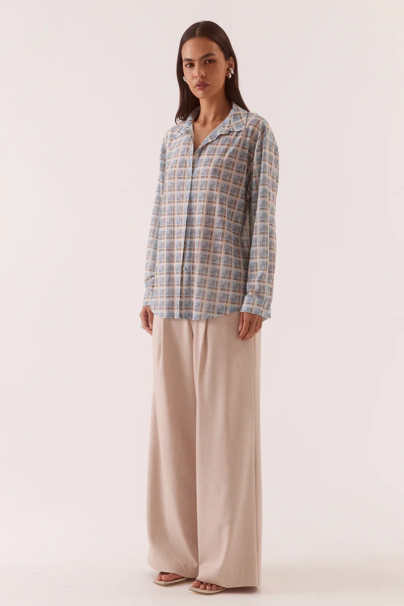 SOVERE STUDIO - NOVALYN PLAID SHIRT (CHECK) - Image 3