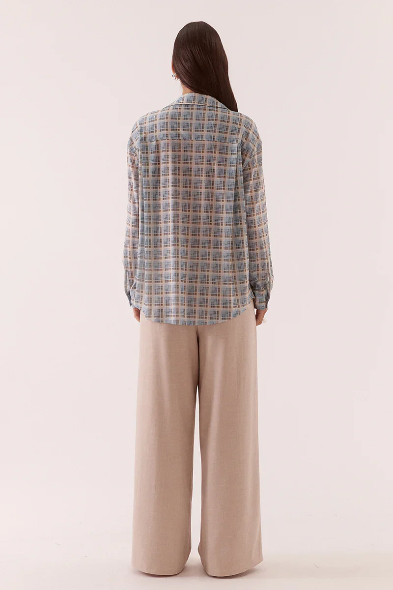 SOVERE STUDIO - NOVALYN PLAID SHIRT (CHECK) - Image 4