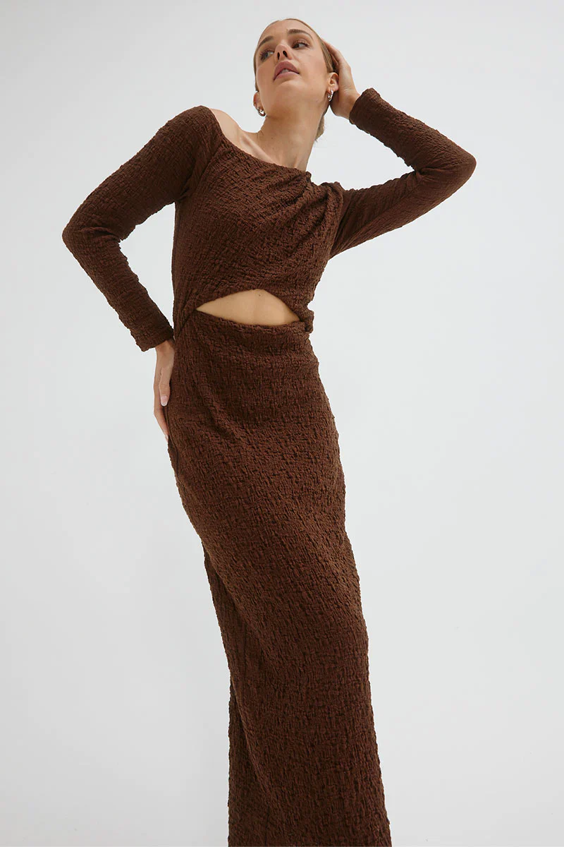SOVERE / STUDIO - Overcast Dress (Carob) - Image 3