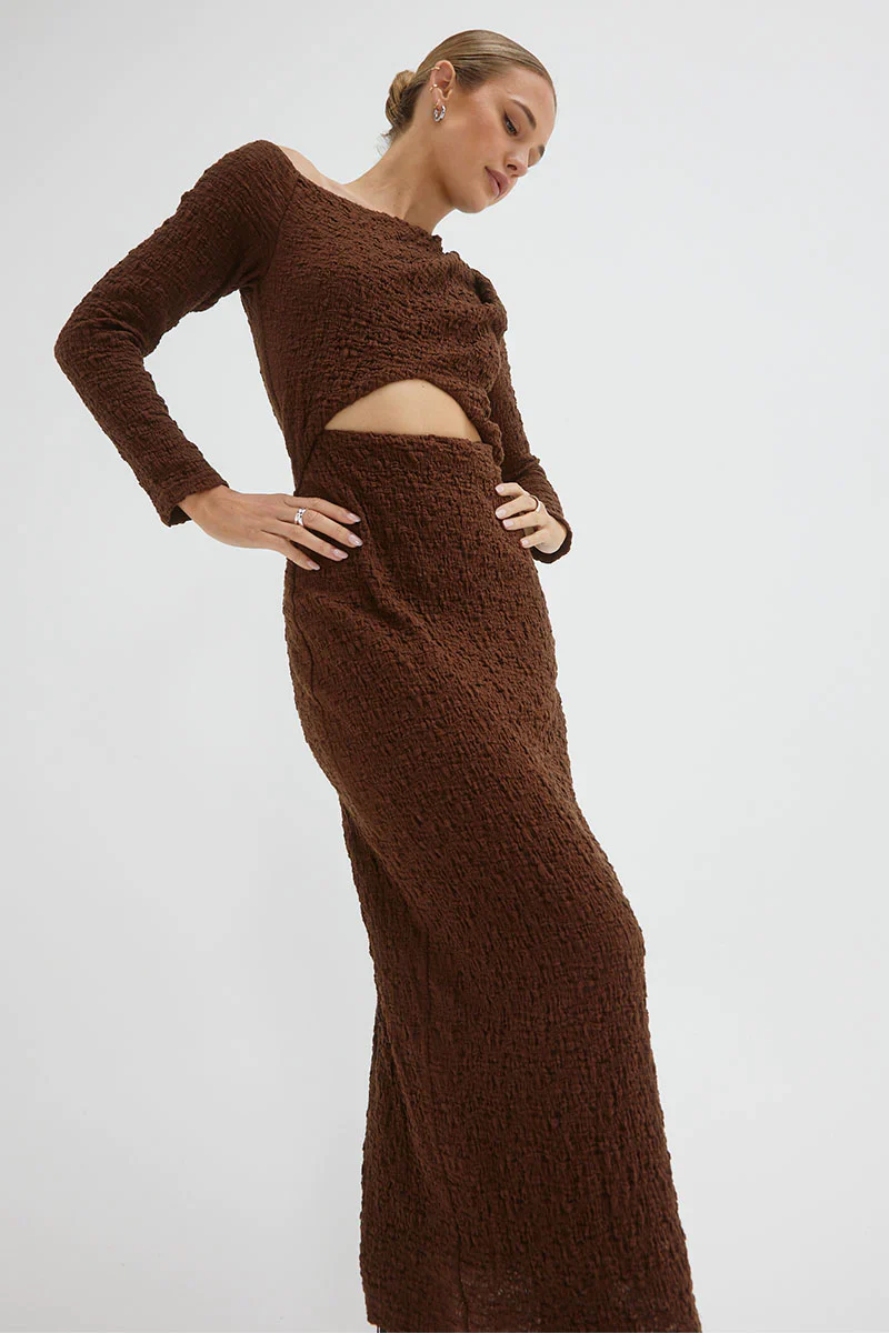 SOVERE / STUDIO - Overcast Dress (Carob) - Image 4