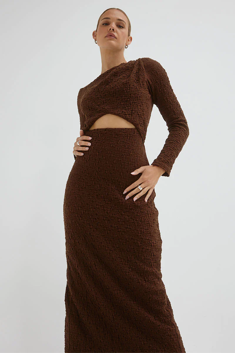 SOVERE / STUDIO - Overcast Dress (Carob) - Image 5