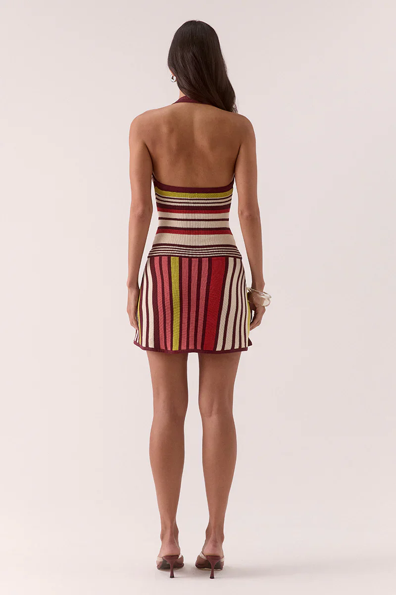 SOVERE STUDIO - PANDORA KNIT MINI DRESS (STRIPE) - Image 3