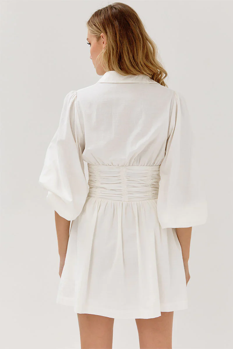 SOVERE / STUDIO - Refresh Shirt Dress (Chalk) - Image 5