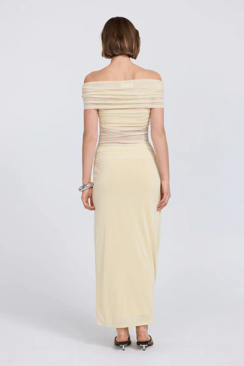 SOVERE / STUDIO - RISE MESH SLEEVELESS DRESS (BUTTERMILK) - Image 2