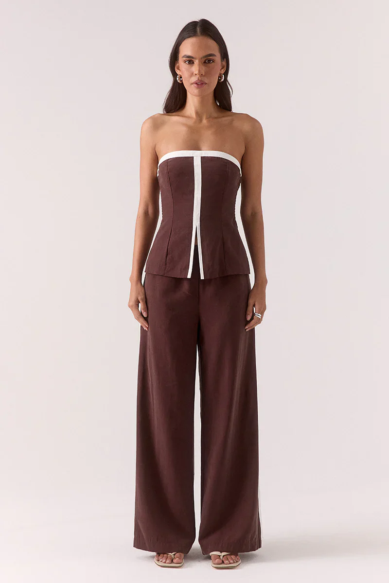 SOVERE STUDIO - SORA BODICE (GANACHE) - Image 3