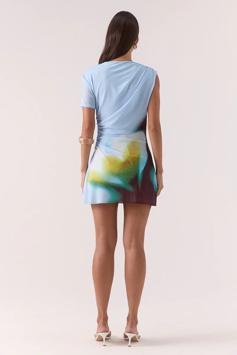 SOVERE / STUDIO - ZINNIA MESH MINI DRESS (AZURE) - Image 2
