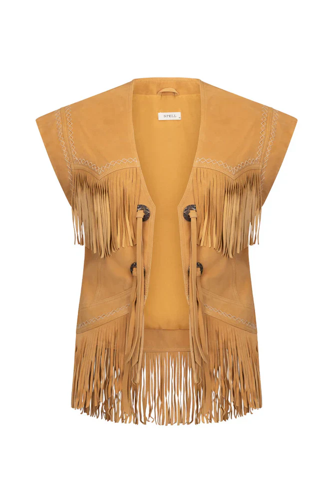 SPELL - FEARLESS HEART SUEDE FRINGE VEST - Image 6