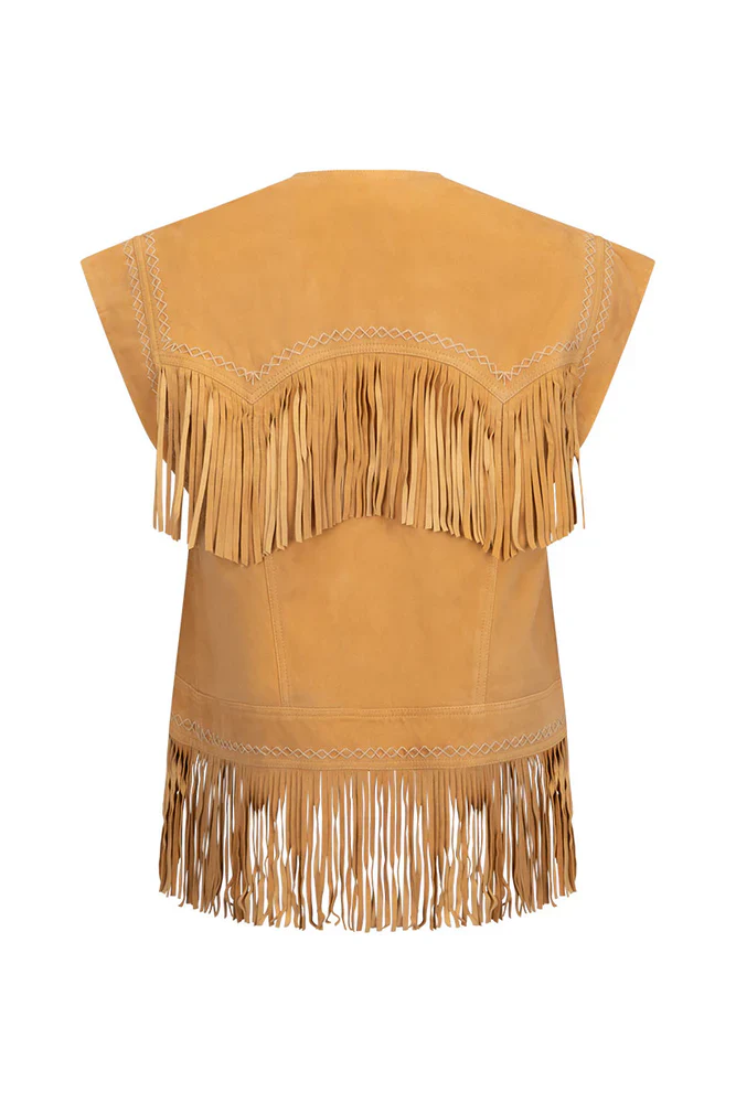SPELL - FEARLESS HEART SUEDE FRINGE VEST - Image 7