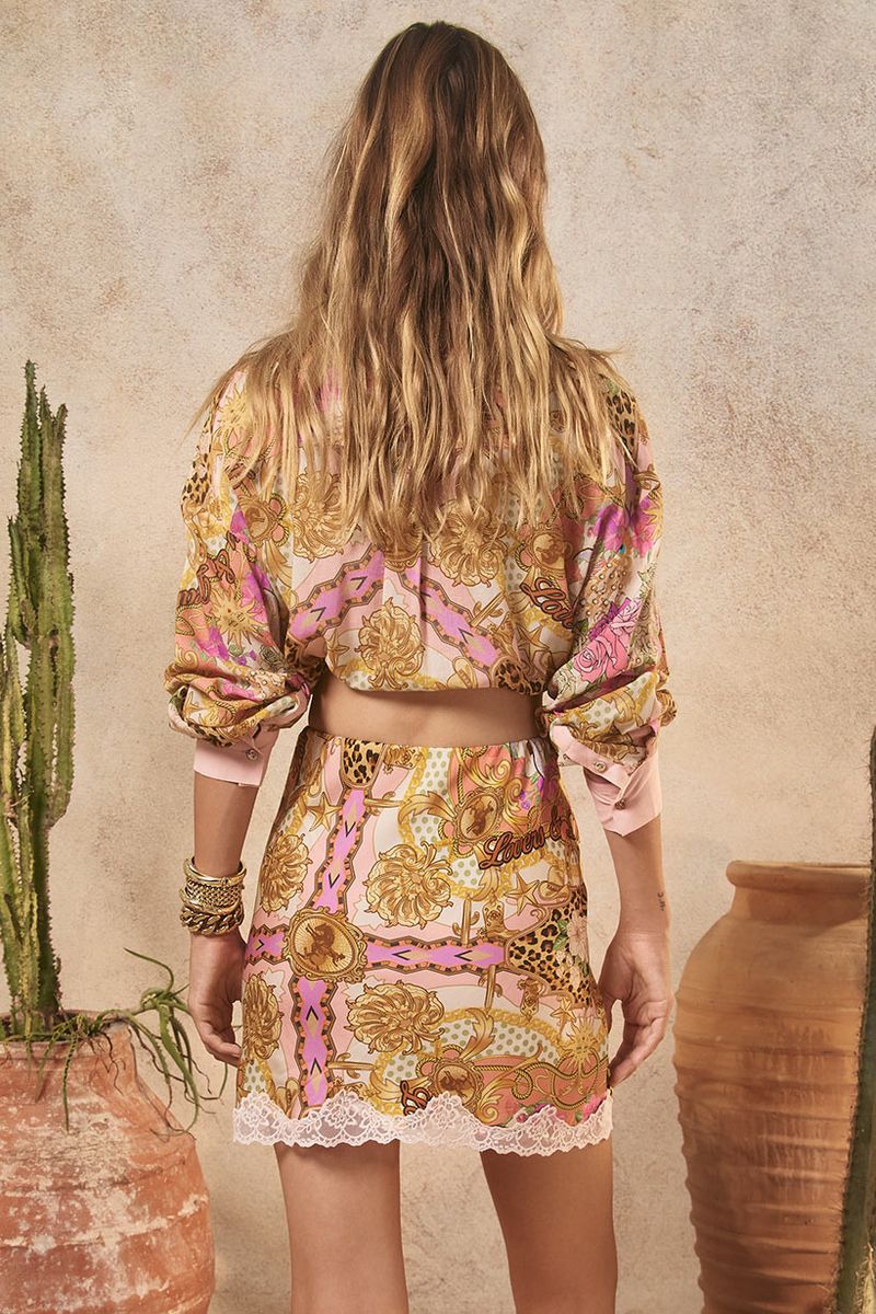 SPELL - LOVERS AND DREAMERS SHIRT (CHAMPAGNE PEACH) - Image 7