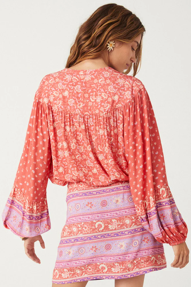 SPELL AND THE GYPSY COLLECTIVE - SUNSHINE BANDIT BLOUSE (CAYENNE) - Image 4