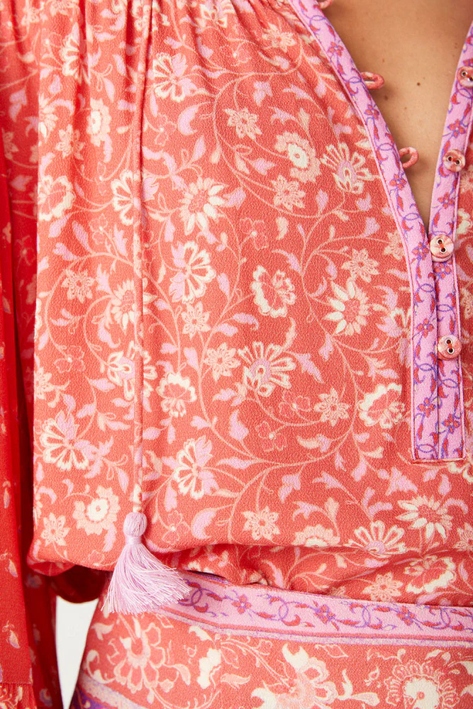 SPELL AND THE GYPSY COLLECTIVE - SUNSHINE BANDIT BLOUSE (CAYENNE) - Image 6