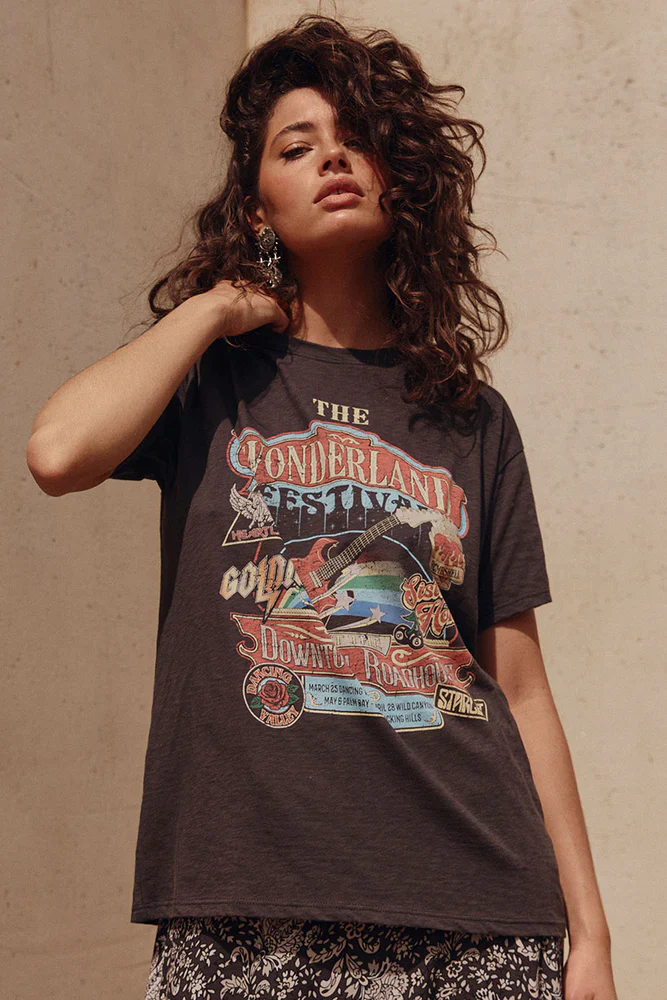 SPELL - WONDERLAND BIKE TEE (CHARCOAL) - Image 3
