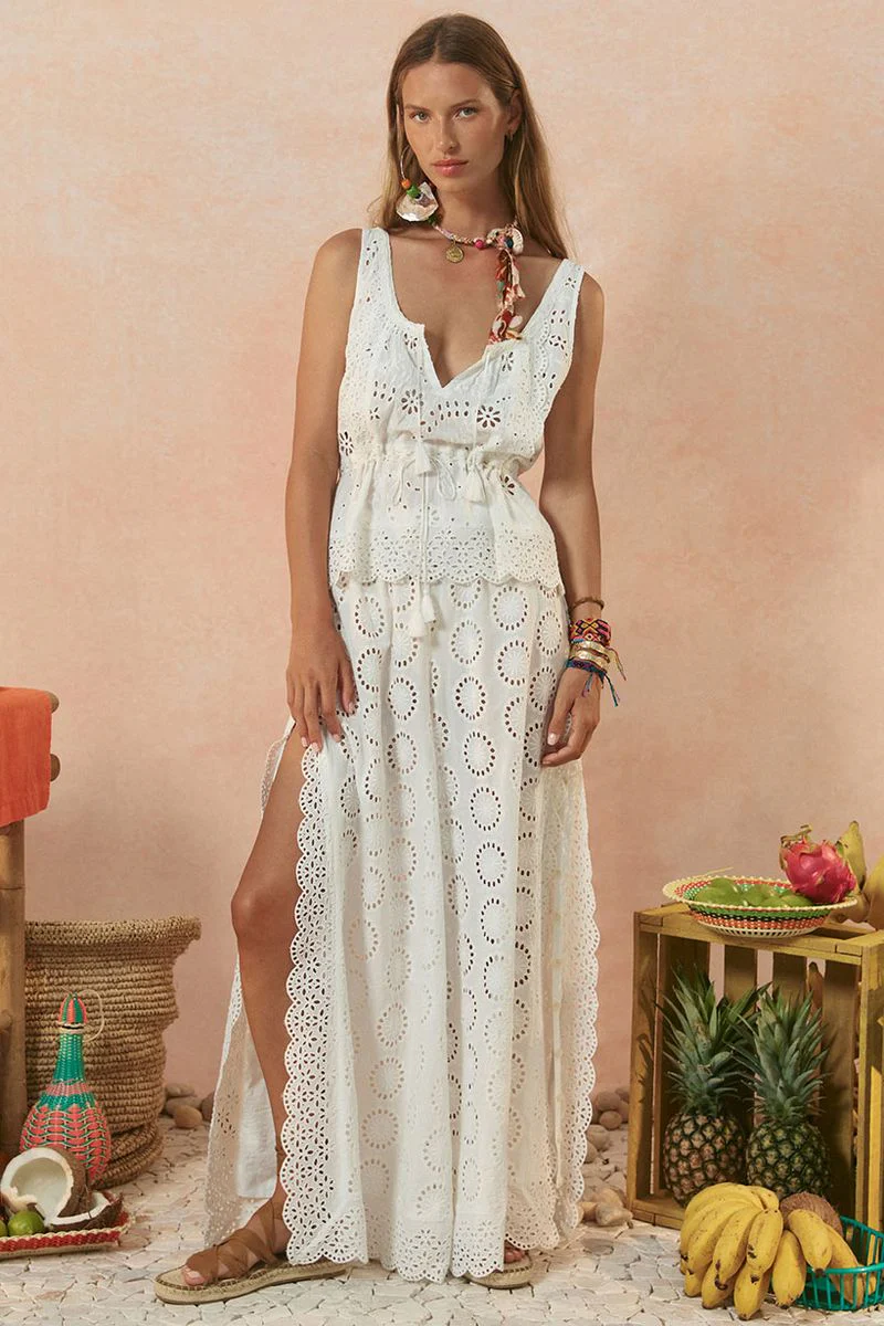 SPELL - YAYA LACE PANT (ANTIQUE WHITE) - Image 6