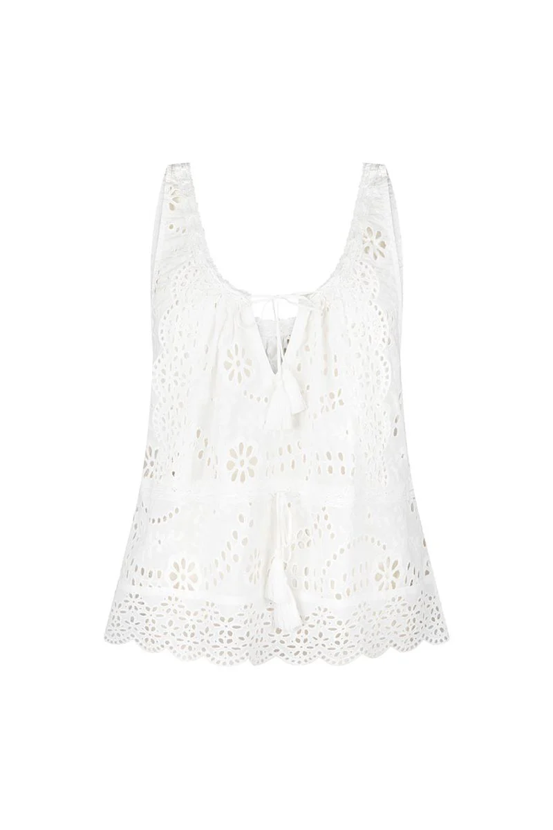 SPELL - YAYA LACE CAMI (ANTIQUE WHITE) - Image 13