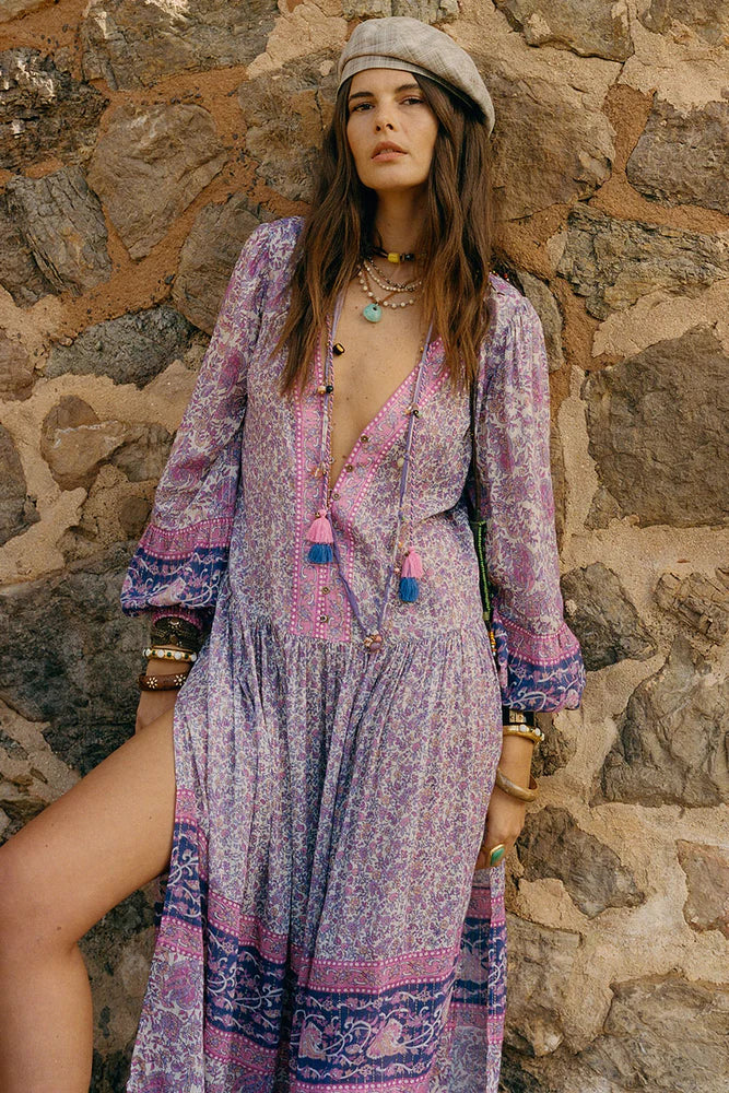 SPELL - LITTLE BIRD GOWN (BERRY) - Image 4